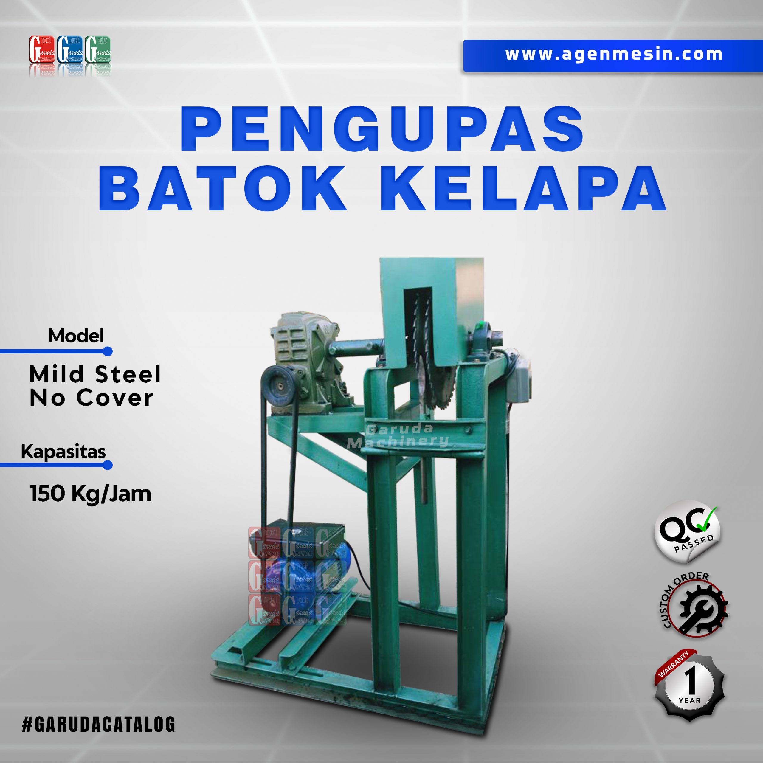 Mesin Pengupas Batok Kelapa Besi Garuda Machinery